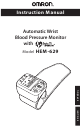 Omron HEM-629 Instruction Manual