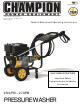 Champion 76511 Owner's Manual And Operating Instructions