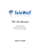 TeleWell TW-3G Router User Manual