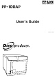 Epson PP-100AP User Manual