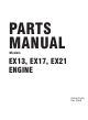 Robin America EX13 Parts Manual