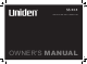 Uniden SS E15 Series Owner's Manual