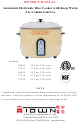 Town Food Service Equipment 56822 Owner's Manual