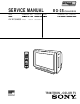 Sony Trinitron KV-EF34M80 Service Manual