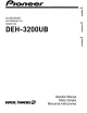Pioneer DEH-3200UB Operation Manual