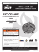 Napoleon PATIOFLAME GPFN Installation And Operating Instructions Manual
