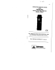 Amprobe PMM-2 Operating Instructions Manual
