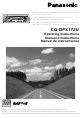Panasonic CQ-DPX172U Operating Instructions Manual