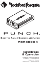 ROCKFORD FOSGATE PUNCH PBR300X4 INSTALLATION & OPERATION MANUAL Pdf