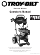 Troy-Bilt PW101-2010 Operator's Manual