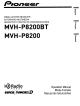 Pioneer Super Tuner IIID MVH-P8200BT Operation Manual