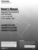 Toshiba 40RV52R Owner's Manual