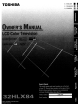Toshiba 32HLX84 Owner's Manual