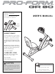 Pro-Form GR-80 User Manual
