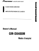 Pioneer GM-D8400M Owner's Manual