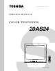 Toshiba 20AS24 Service Manual