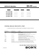 Sony KP-57WV600 Service Manual