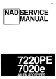 NAD 7220PE Service Manual