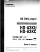 Toshiba HD-A3KU Owner's Manual