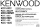 Kenwood KDC-2022 Instruction Manual