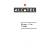 Alcatel Router User Manual