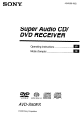 Sony AVD-SSOES Operating Instructions Manual