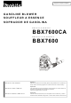 Makita BBX7600CA Instruction Manual