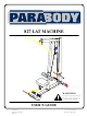 ParaBody 827 LAT MACHINE User Manual