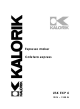 Kalorik USK EXP 4 Operating Instructions Manual
