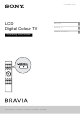 Sony Bravia KDL-55HX800 Operating Instructions Manual