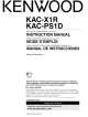Kenwood KAC-X1R Instruction Manual
