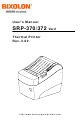 BIXOLON SRP-370 User Manual