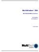 Multi-Tech MultiModem ZBA MT9234ZBA User Manual