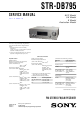 Sony STR-DB795 Service Manual