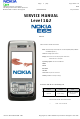 Nokia E65 Service Manual