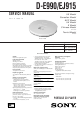 Sony D-E990 Service Manual