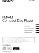 Sony CDX-M60UI Operating Instructions Manual