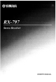 Yamaha RX-797 Owner's Manual