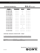 Sony Trinitron KV-20FS100 Service Manual