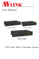 AVLink VAX-2044 User Manual
