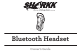 Shark Bluetooth Headset Owner's Manual