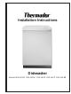 Thermador DW44ZB Installation Instructions Manual