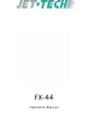 Jet-tech systems FX-44 Operation Manual