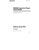 Sony Dream Machine ICF-C620 Operating Instructions Manual