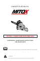 Mitox 6220 User Manual, Maintenance Instructions