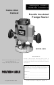 Porter-Cable 8529 Instruction Manual