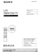 Sony Bravia KDL-55HX800 Setup Manual