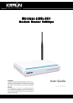 Kraun Wireless ADSL2/2plus Modem Router 54Mbps User Manual