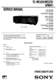 Sony TC-WE425 Service Manual