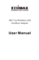 Edimax 802.11g Wireless LAN Cardbus Adapter User Manual